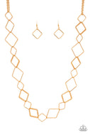Backed Into A Corner - Gold - Paparazzi Accessories