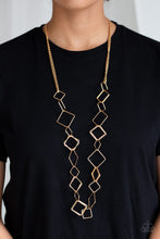 Load image into Gallery viewer, Backed Into A Corner - Gold - Paparazzi Accessories