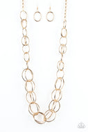 Elegantly Ensnared - Gold - Paparazzi Accessories