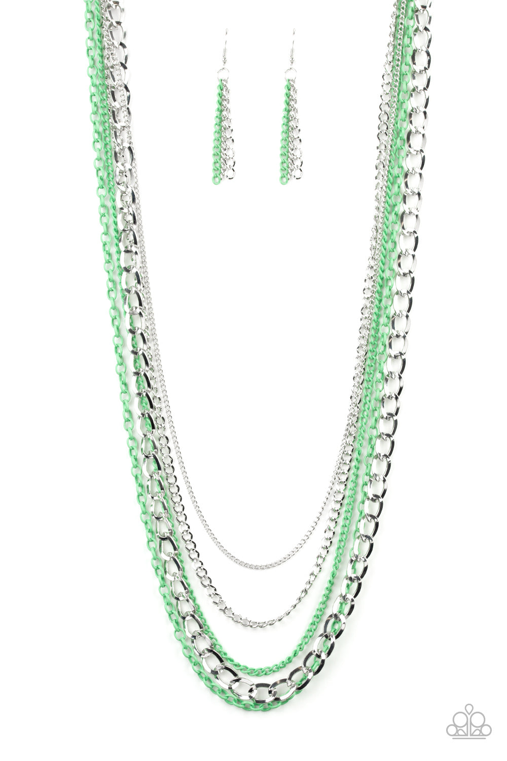 Industrial Vibrance - Green - Paparazzi Accessories