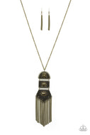 Tassel Tycoon - Brass - Paparazzi Accessories