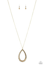 Load image into Gallery viewer, Big Ticket Twinkle - Brass - Paparazzi Accessories