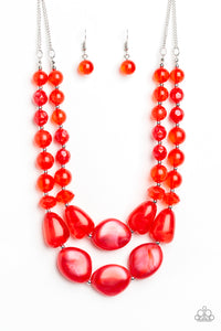 Beach Glam - Red - Paparazzi Accessories