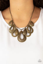 Load image into Gallery viewer, Teardrop Tempest - Brass - Paparazzi Accessories