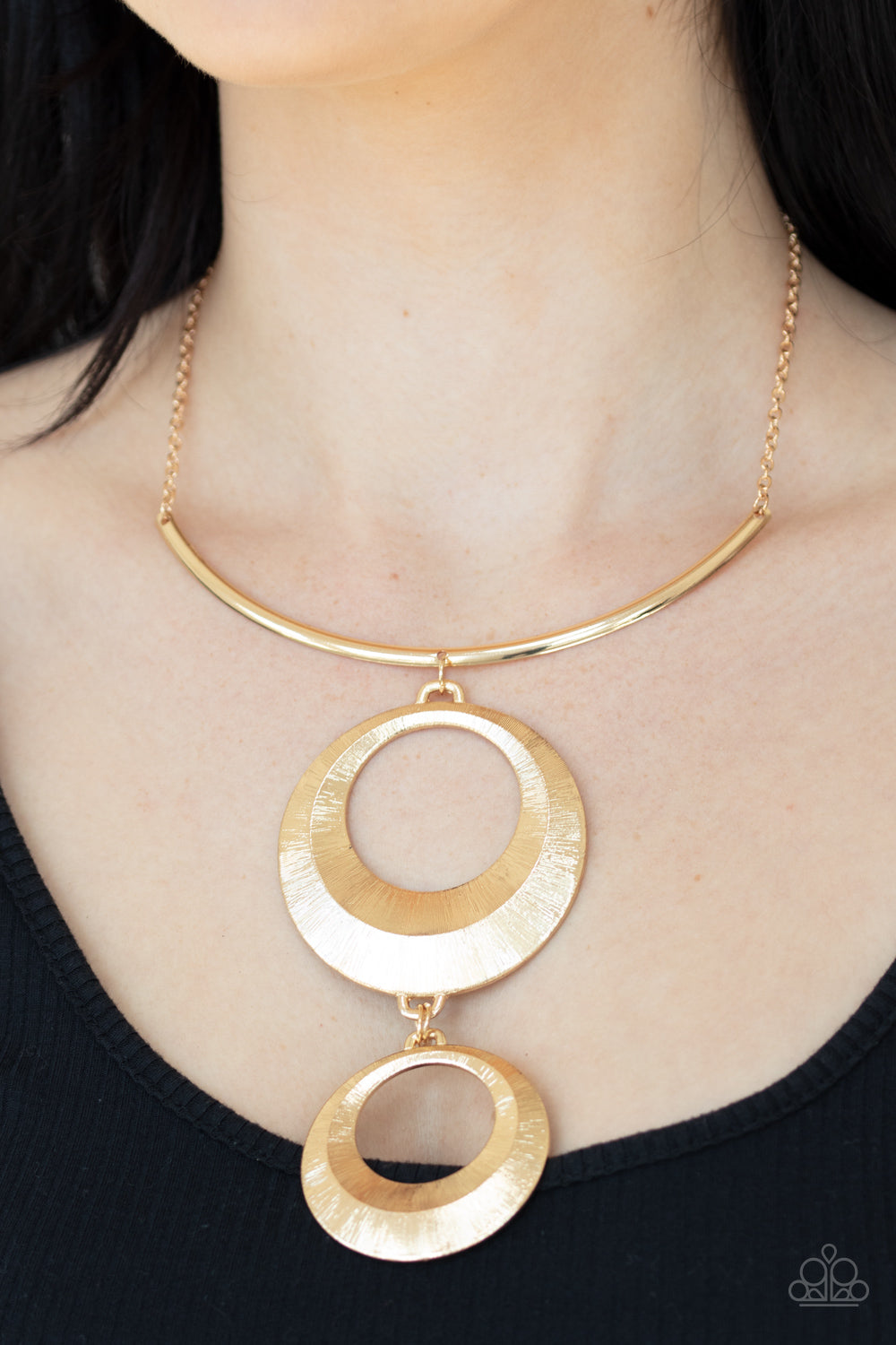 Egyptian Eclipse - Gold - Paparazzi Accessories
