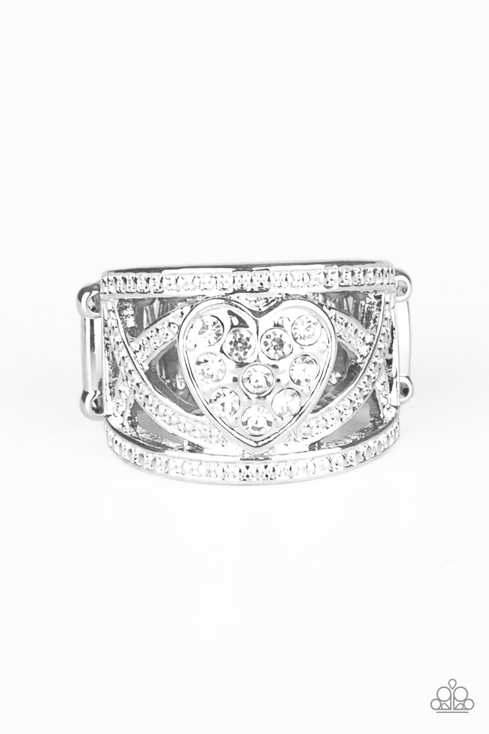 Sweetly Sweetheart - White - Paparazzi Accessories