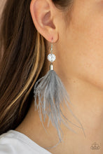 Load image into Gallery viewer, Feathered Flamboyance - Silver - Paparazzi Accessories