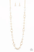 Load image into Gallery viewer, Prized Pearls - Gold - Paparazzi Accessories