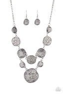Metallic Patchwork - Silver - Paparazzi Accessories