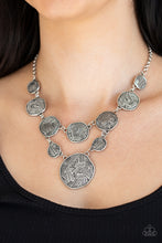 Load image into Gallery viewer, Metallic Patchwork - Silver - Paparazzi Accessories