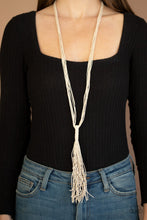 Load image into Gallery viewer, Hand-Knotted Knockout - White - Paparazzi Accessories