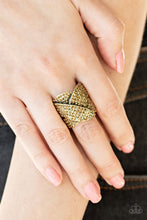 Load image into Gallery viewer, Scandalous Shimmer - Brass - Paparazzi Accessories
