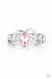 Paparazzi No HEART-Strings Attached - Pink - Paparazzi Accessories