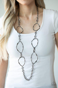 Abstract Artifact - Black - Paparazzi Accessories