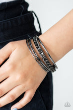 Load image into Gallery viewer, A Piece of The Action - Black - Paparazzi Accessories