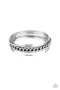 A Piece of The Action - Silver - Paparazzi Accessories