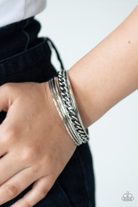A Piece of The Action - Silver - Paparazzi Accessories