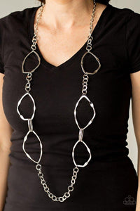 Abstract Artifact - Silver - Paparazzi Accessories