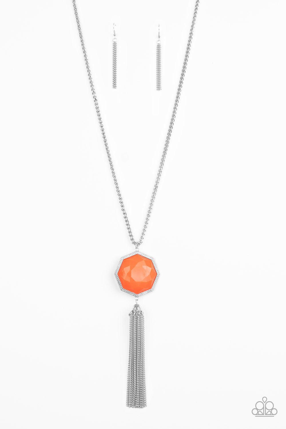 Prismatically Polygon - Orange - Paparazzi Accessories