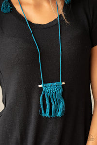Between You and MACRAME - Blue - Paparazzi Accessories