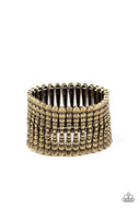 Level The Field - Brass - Paparazzi Accessories