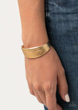 Load image into Gallery viewer, Off The Cuff Couture - Gold - Paparazzi Accessories