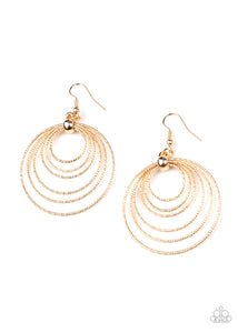 Elliptical Elegance - Gold - Paparazzi Accessories