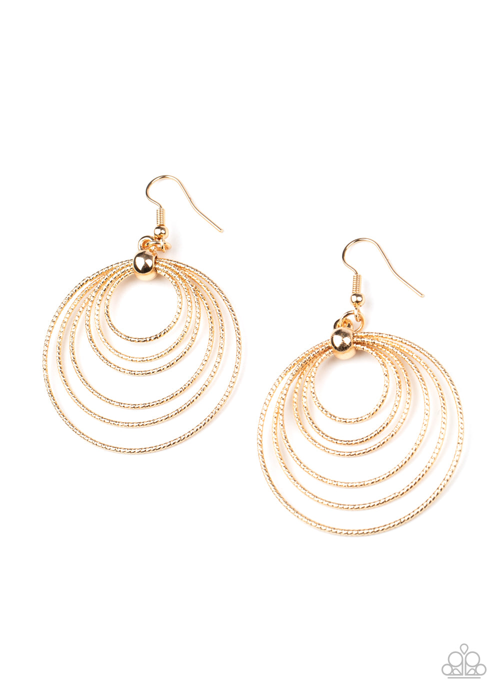 Elliptical Elegance - Gold - Paparazzi Accessories