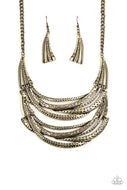 Read Between The VINES - Brass - Paparazzi Accessories