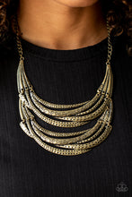 Load image into Gallery viewer, Read Between The VINES - Brass - Paparazzi Accessories