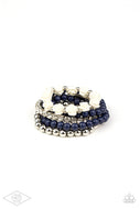 Rose Garden Grandeur - Blue - Paparazzi Accessories