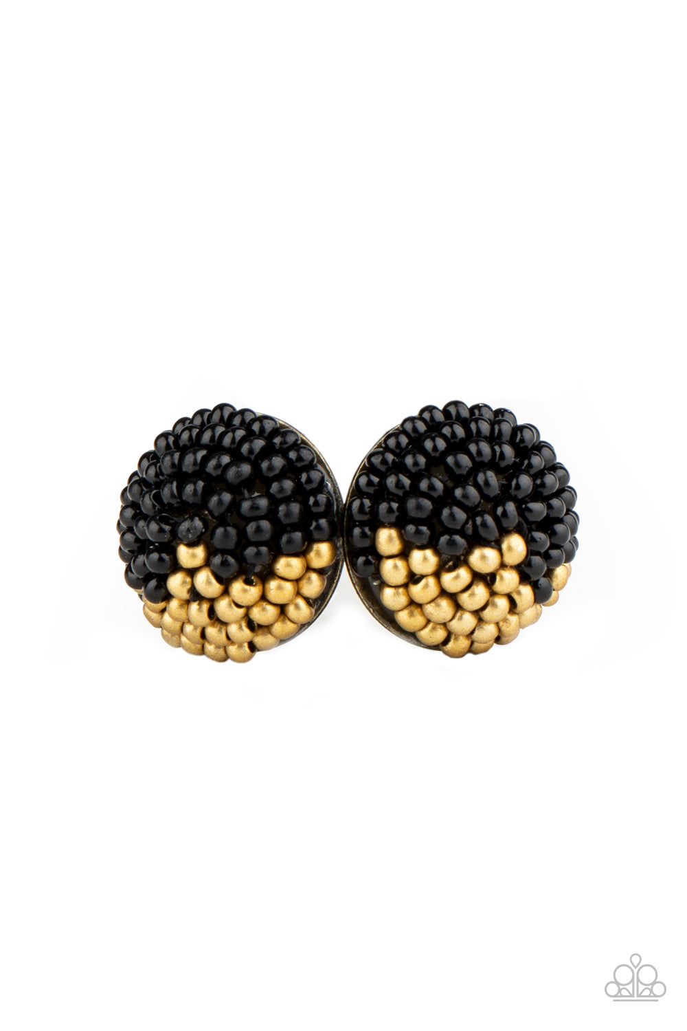 As Happy As Can BEAD - Black - Paparazzi Accessories