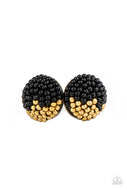 As Happy As Can BEAD - Black - Paparazzi Accessories