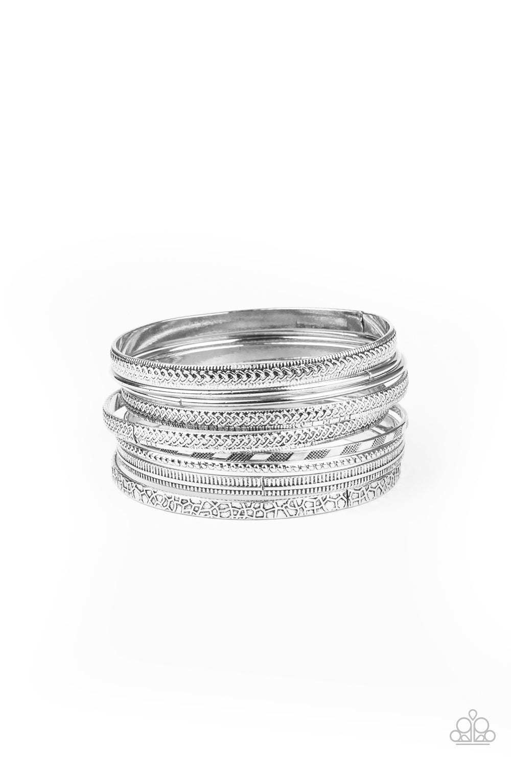 Relics On Repeat - Silver - Paparazzi Accessories