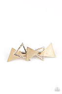 Know All The TRIANGLES - Gold - Paparazzi Accessories