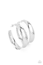 Load image into Gallery viewer, Fearlessly Flared - Silver - Paparazzi Accessories