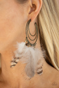 Freely Free Bird - Brass - Paparazzi Accessories