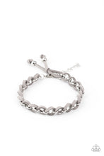 Load image into Gallery viewer, SUEDE Side to Side - Silver - Paparazzi Accessories