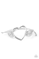 Playing With My HEARTSTRINGS - Silver - Paparazzi Accessories