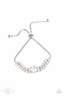 Gorgeously Glitzy - White - Paparazzi Accessories