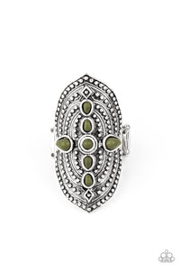 Shield in Place - Green - Paparazzi Accessories
