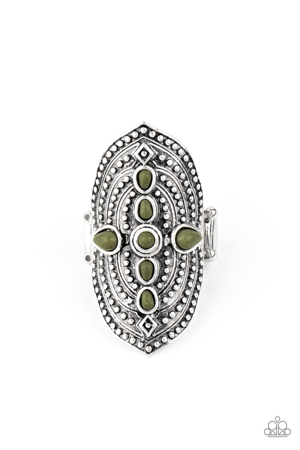 Shield in Place - Green - Paparazzi Accessories