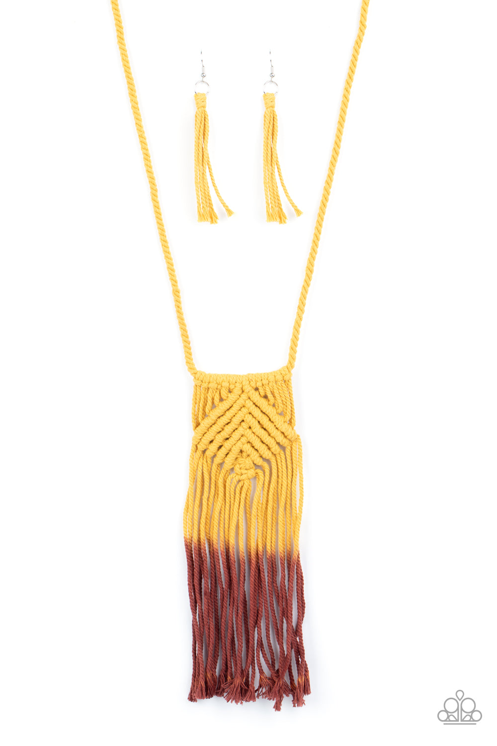 Look At MACRAME Now - Yellow - Paparazzi Accessories