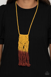 Look At MACRAME Now - Yellow - Paparazzi Accessories