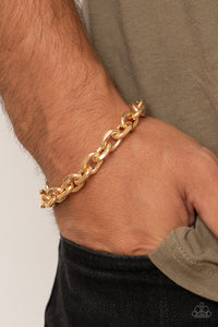 Titanium Titan - Gold - Paparazzi Accessories
