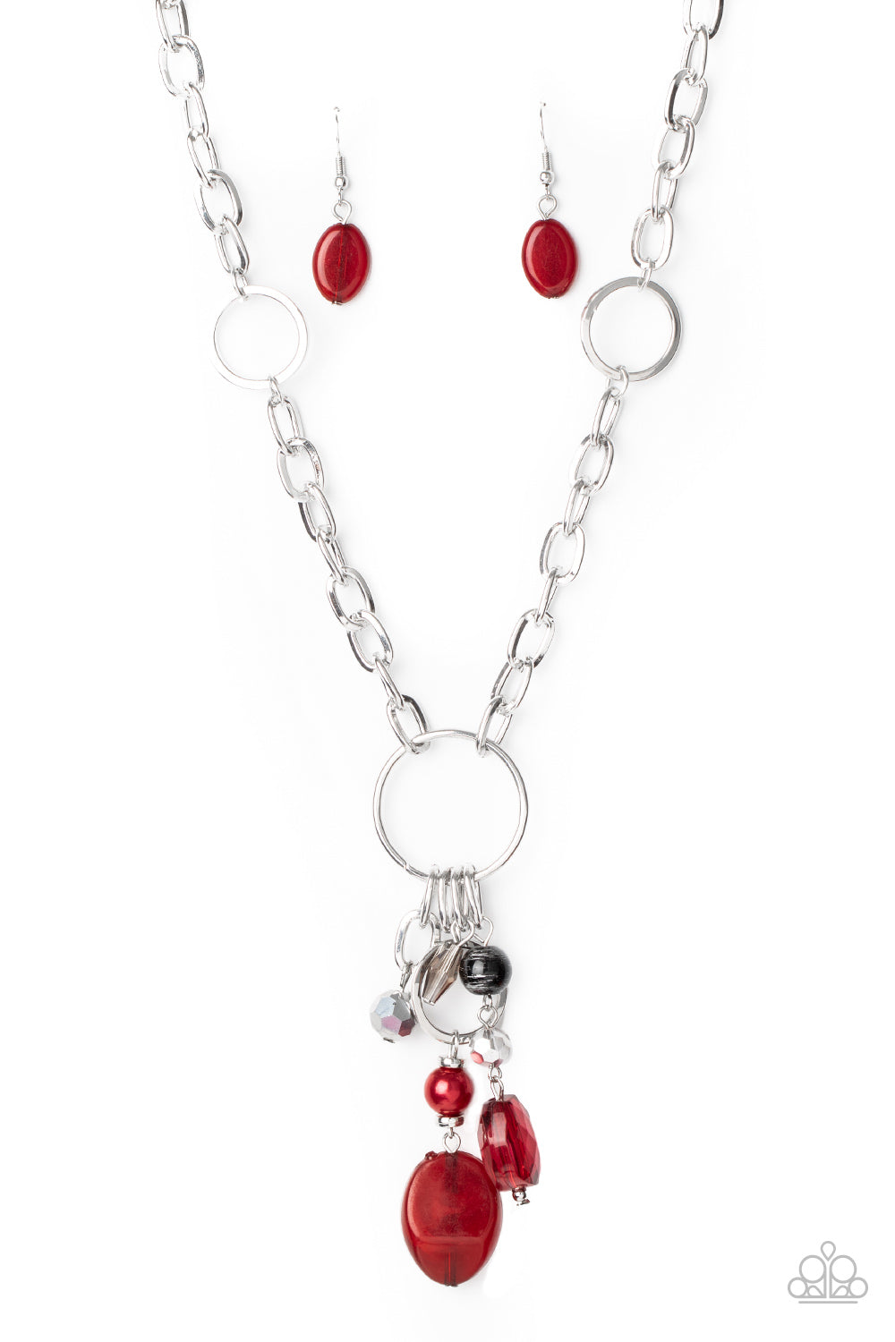 Lay Down Your CHARMS - Red - Paparazzi Accessories