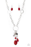 Lay Down Your CHARMS - Red - Paparazzi Accessories
