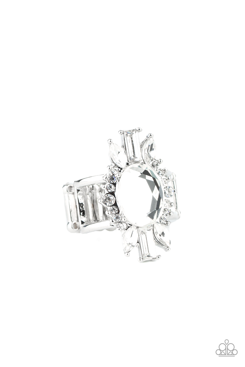 Icy Icon - White - Paparazzi Accessories