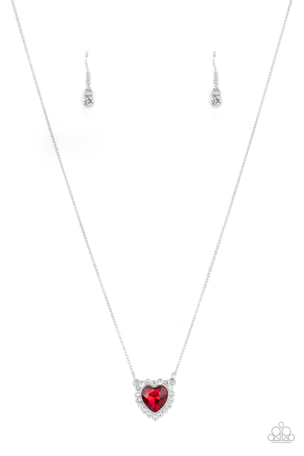 Out of the GLITTERY-ness of Your Heart - Red - Paparazzi Accessories
