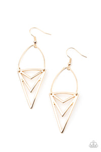 Proceed With Caution - Gold - Paparazzi Accessories